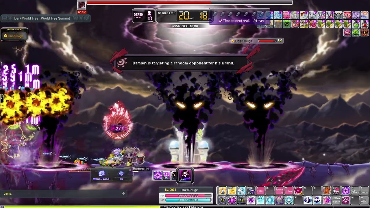 Maplestory Week 2 Interactive Challenger World Night Lord Hard Damien Solo