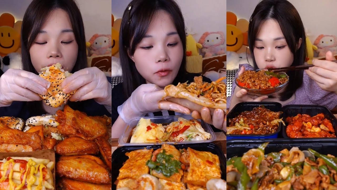 MUKBANG [ ASMR ] EATING FOOD 42 - YouTube