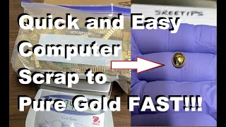 Computer Scrap EASY REFINE TO PURE GOLD