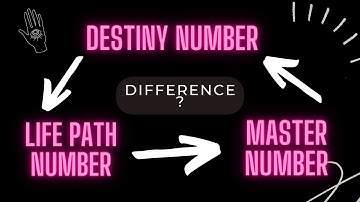 Master Number vs  Life Path Number vs  Destiny Number - WHAT´S THE DIFFERENCE?