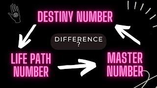 Master Number Vs Life Path Number Vs Destiny Number - Whats The Difference?