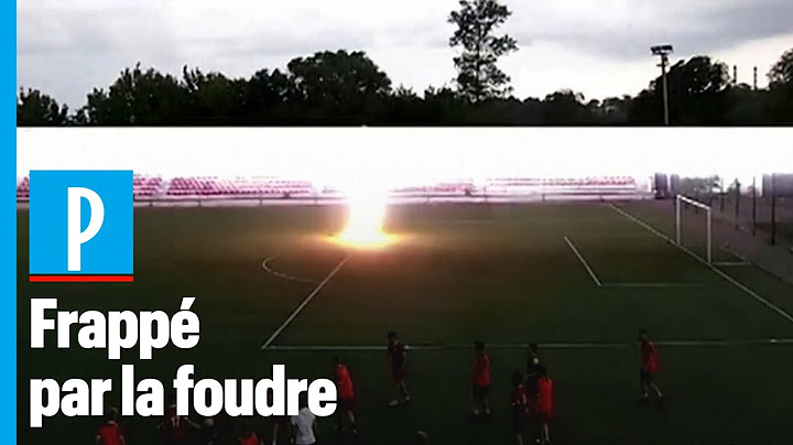 Foudroyé, ce footballeur s'en sort indemne