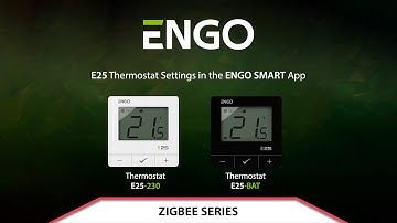E25 Thermostat Settings in the ENGO Smart App