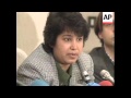 FRANCE: TASLIMA NASREEN PRESS CONFERENCE