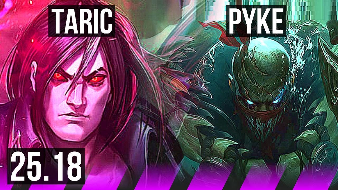 TARIC & Kai'Sa vs PYKE & Aphelios (SUP) | 66% winrate | KR Grandmaster | 25.18