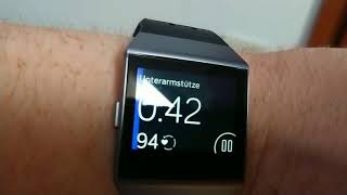 First workout with the fitbit Ionic coach app