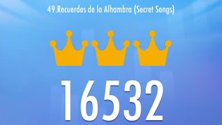 Most Restless Song In Piano Tiles 2 Recuerdos de la Alhambra 16532 Score, World Record screenshot 5