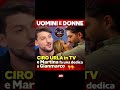 UOMINIEDONNE CIRO URLAin TV a e Martina fa una dedica Gianmarco