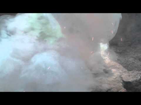 super slow motion firecracker in a can [Full-HD]