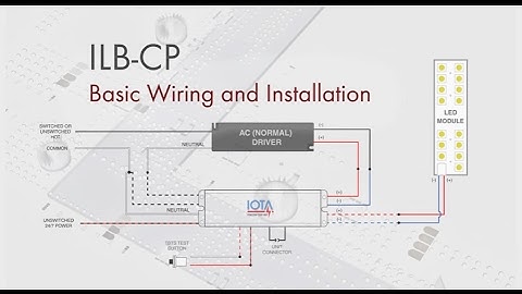 How to Wire and Test an IOTA ILB CP Emergency Driver