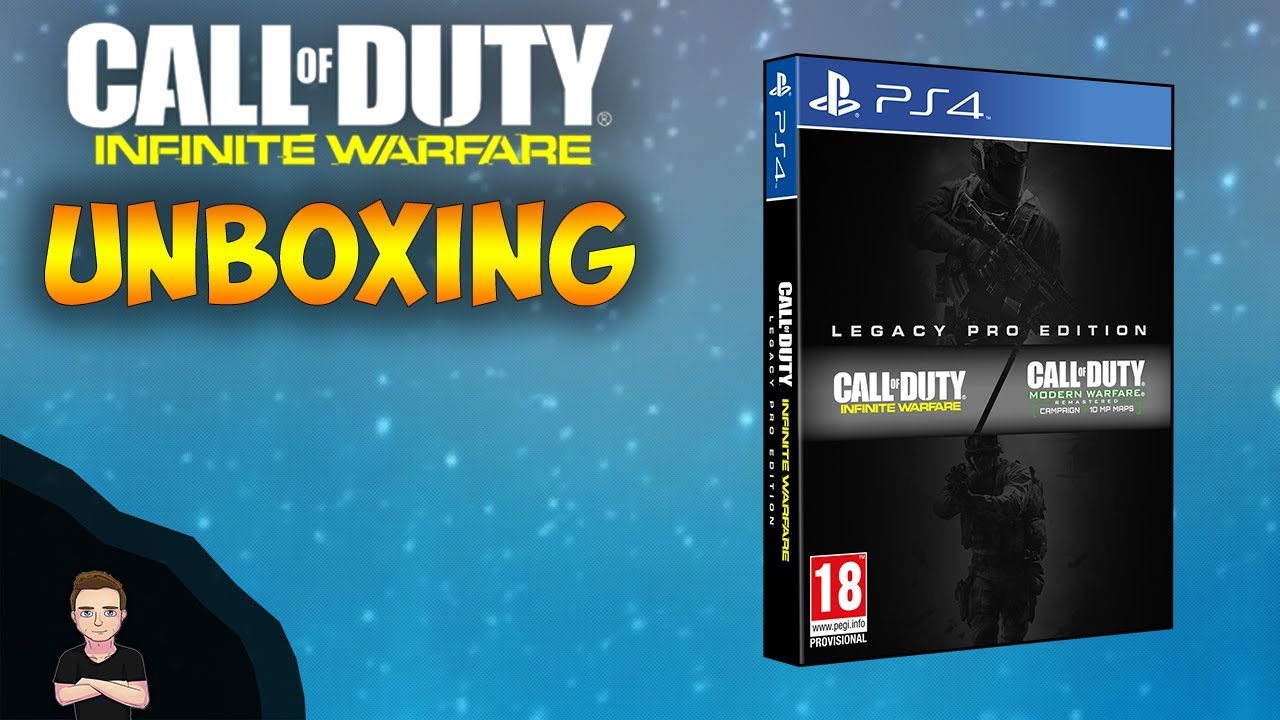 Unboxing a new copy of Call of Duty Infinite Warfare Legacy Pro Edition in 2019 for Playstation