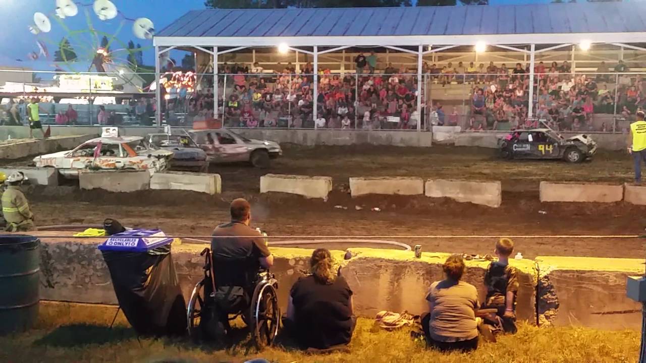 Amherst, WI Demolition derby Mid size Feature 2016 YouTube