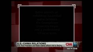 In China covering U.S. VP Biden's Visit