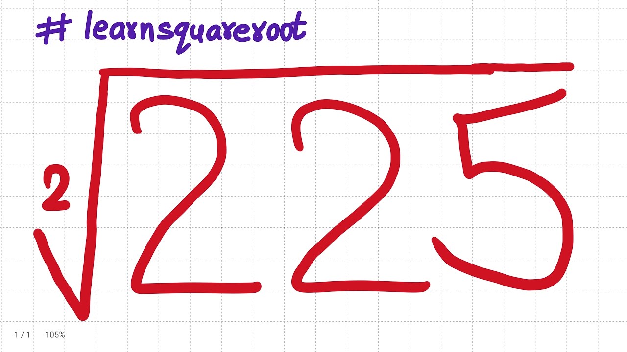 square root of 225 | find the square root of 225 by long division ...