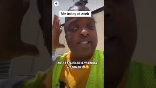 Me as a package handler at fedex lol #siguemeparamascontenido