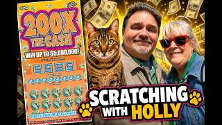 $20 200X THE CASH | Can Holly Find the BIG WIN? 🐱💰 Florida Lottery Scratch Off