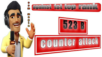 OSM TACTICS 2024 : Against 1st Top Rank with OSM 523B Counter Attack