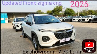 New updated ✅ Fronx sigma cng Base model 2026 all details