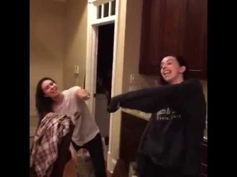 Dani Cimorelli and Lauren Cimorelli Doing The Whip To 