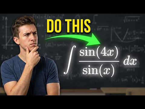 1. How to Integrate sin(4x)/sin(x) | Trigonometric Simplification Step ...