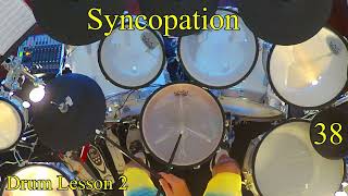 Syncopation Drum Lesson 2   Pattern 38