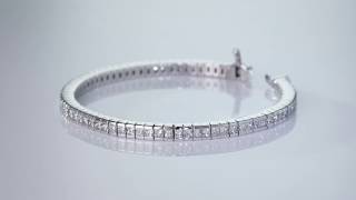 ALVERA - Princess cut Diamond Bracelet (P-ChT6.5)