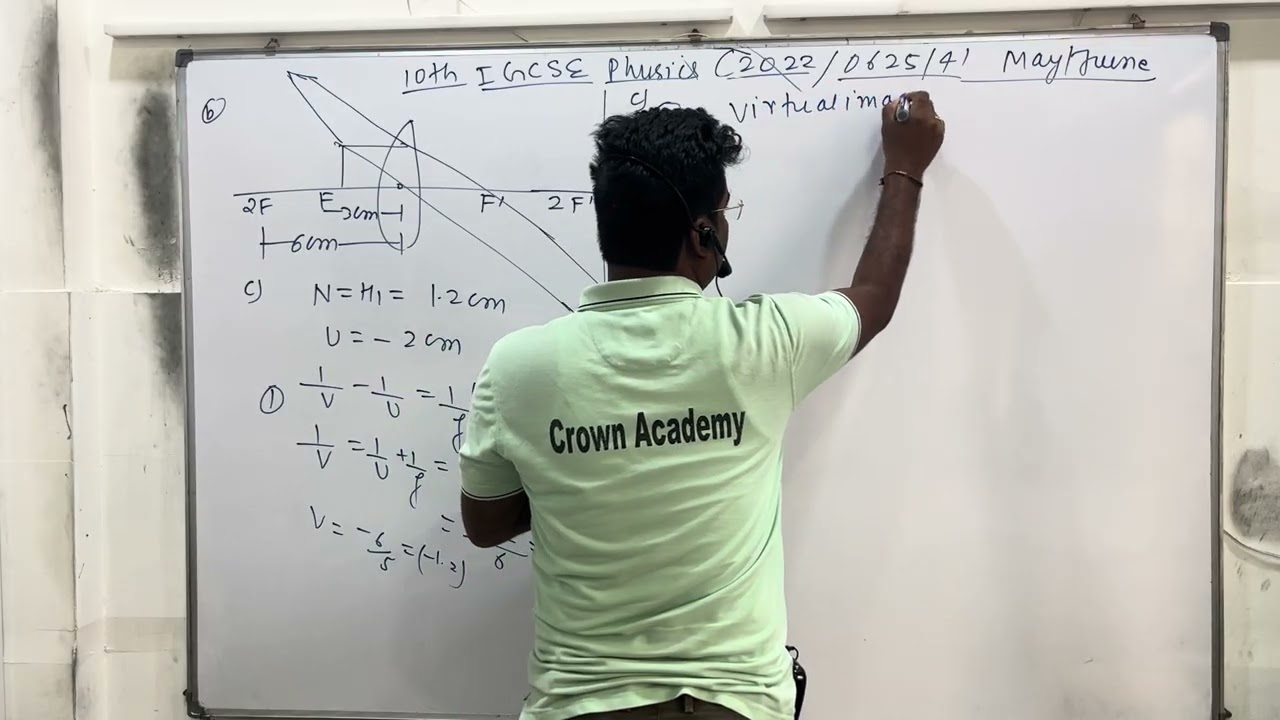 10th IGCSE Physics past year paper solution of code 0625/41 May June 2021 solved  by Manish, sir