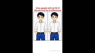 IQ 140 Test  Spot 5 Differences | Brain Test Live  welcome #live #puzzle #viral