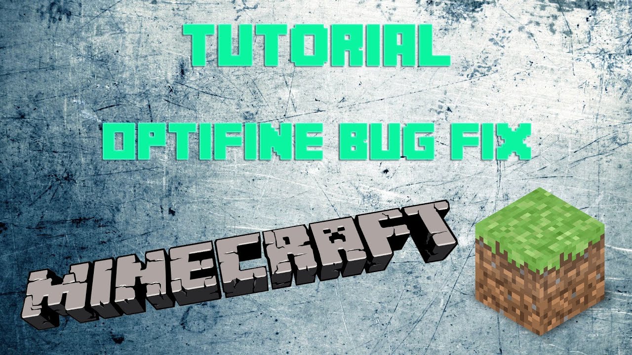 Tutorial - Optifine Texture Bug Fix [HD] [HQ] - YouTube