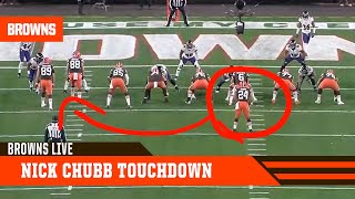 Play Breakdown: Nick Chubb 7 yard touchdown run | Browns Live