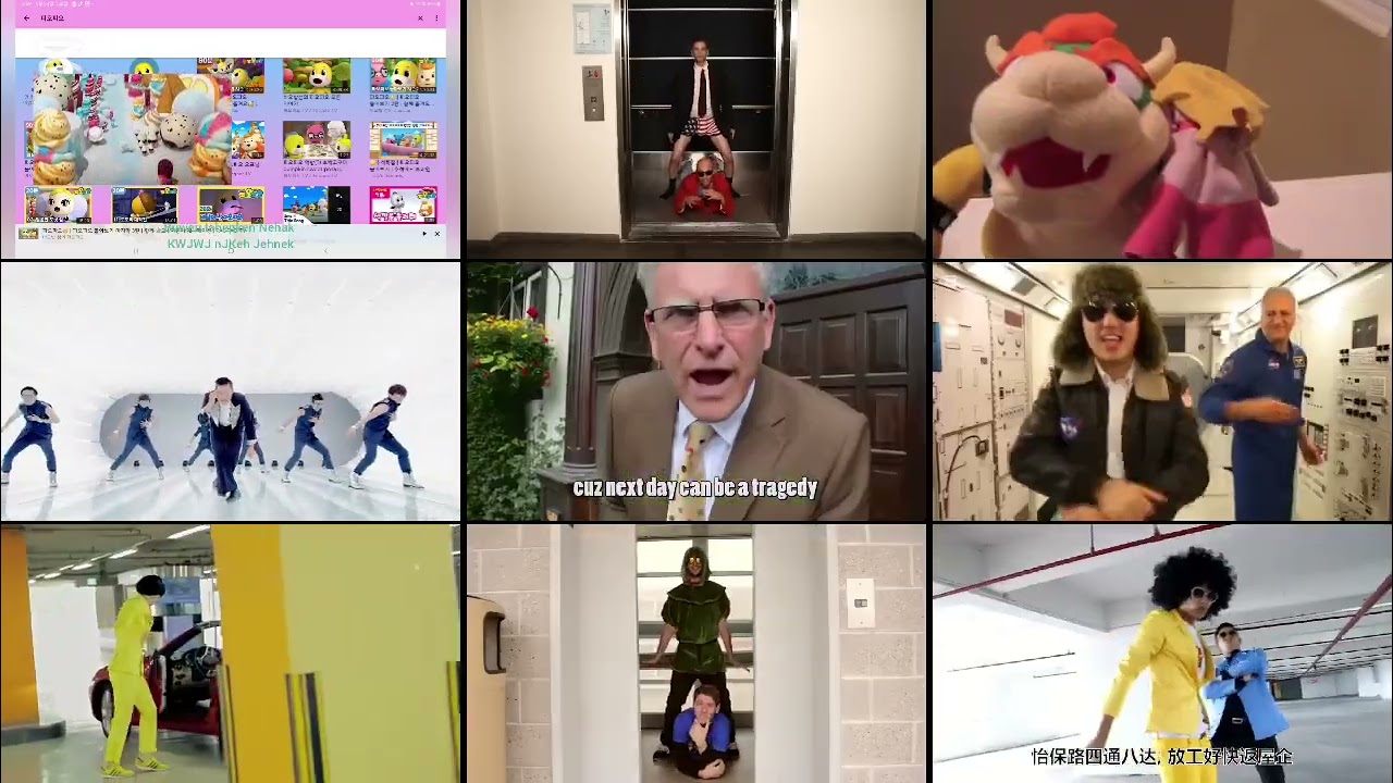 Gangnam Style 9 Parody Mashup 