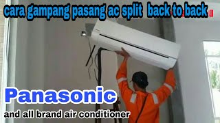 Install aircond indoor Unit split type back to back yg memenuhi standard #VLOG
