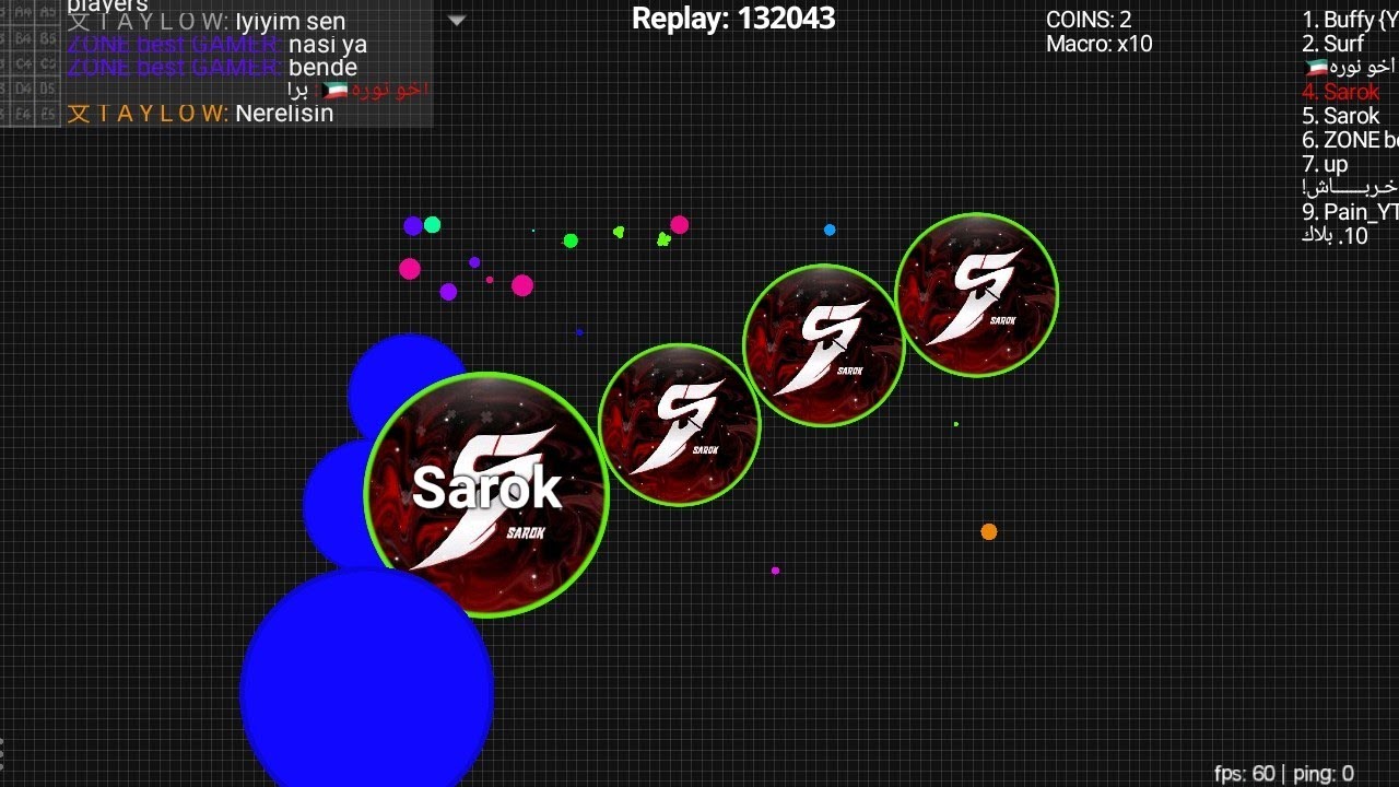 Sarok vs high Score (blob.io mobile)