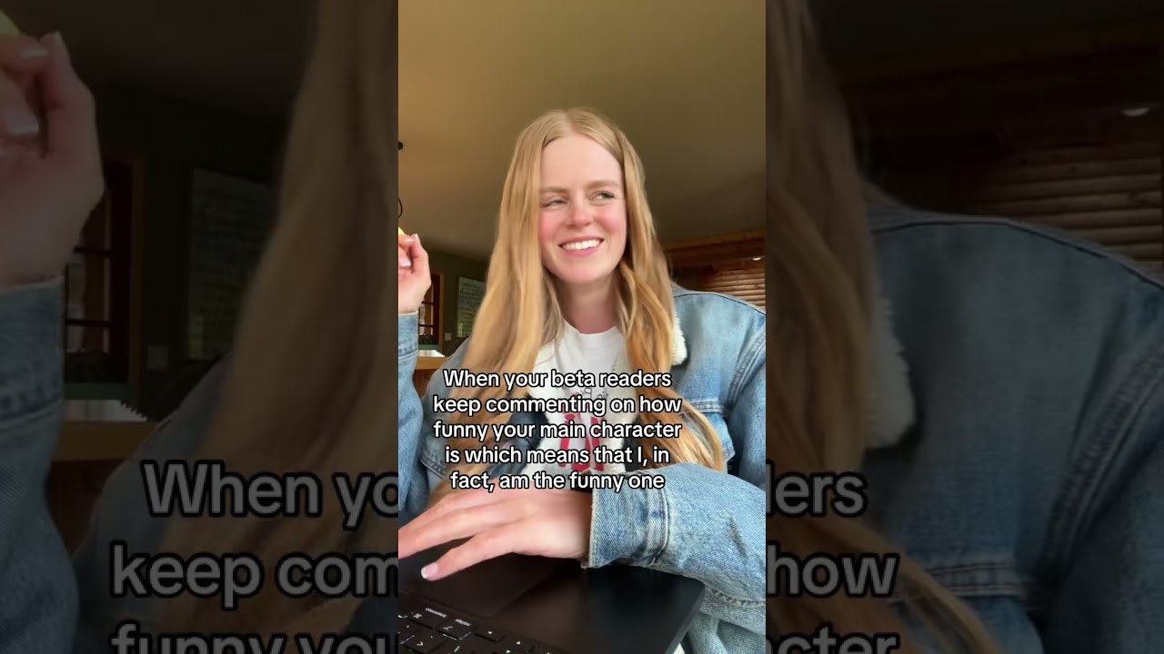 I’m not funny in real life but I’m funny in my books because I have time to think about my jokes 😂