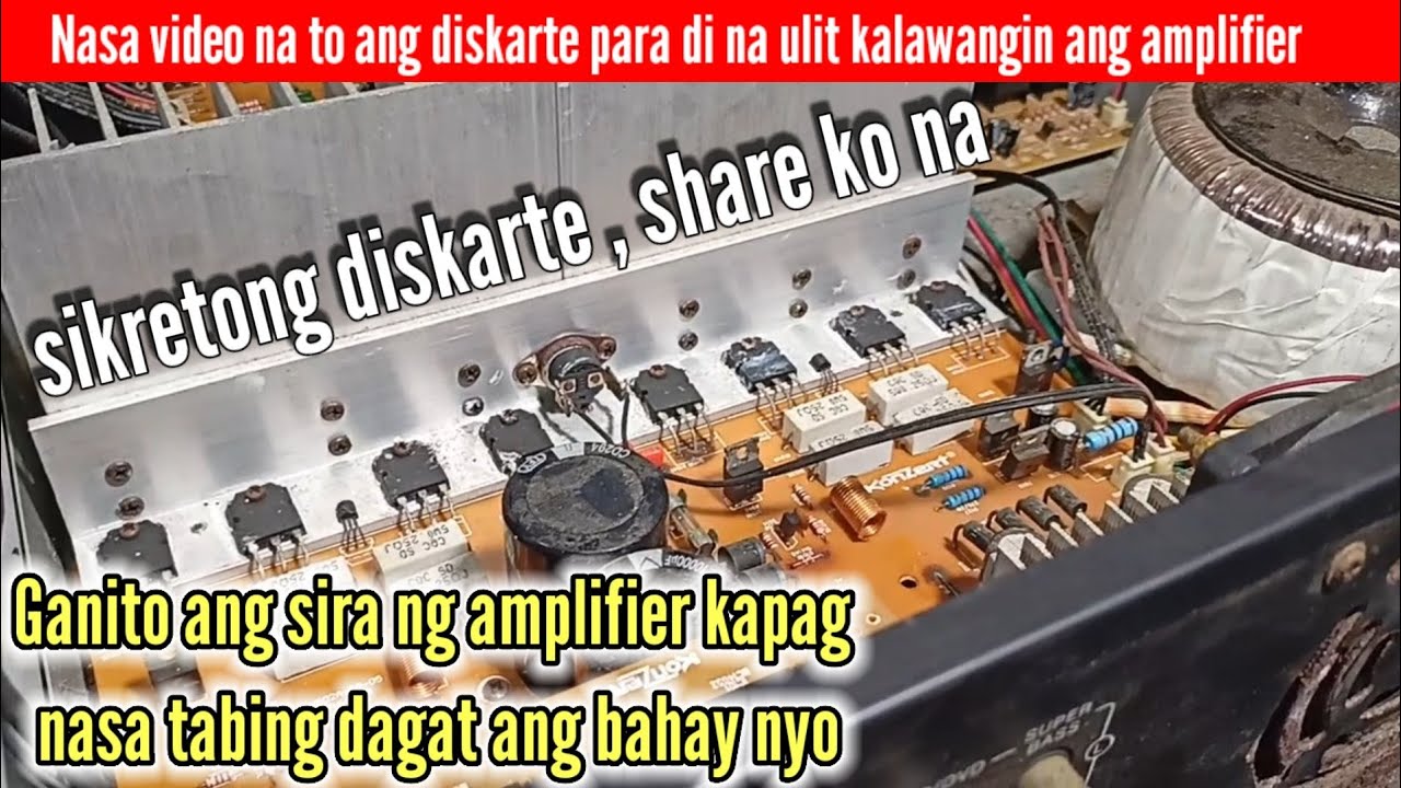 KONZERT AV-502B Amplifier || Grabi pala sira ng amp kapag sa tabing dagat ang bahay nyo