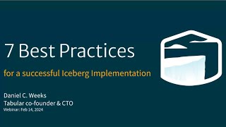 Apache Iceberg best practices - security & compliance