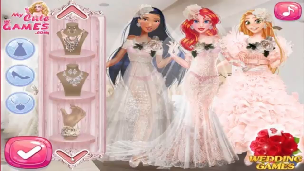 Disney Princess Games Luxury Brand Wedding Gowns Youtube