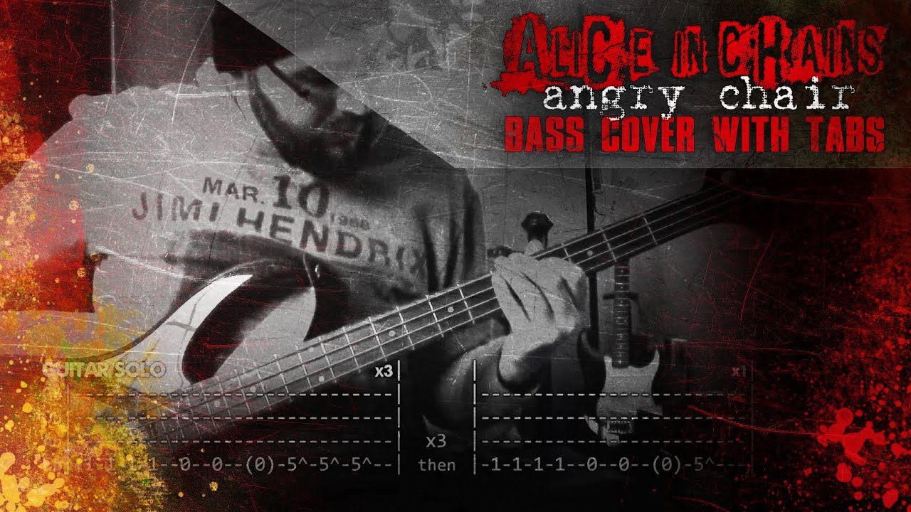 "Angry Chair" Alice in Chains Bass w/ Tabs (HD Cover 1080p) YouTube
