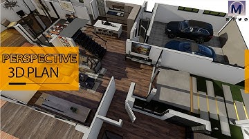 3D Perspective Floor Plan (ArchiCAD + Lumion Tip)