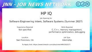 Job News Show 7 | Top 10 computer science internship jobs | 2026-09-03 screenshot 4