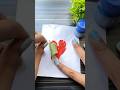 Heart Leaf Printing Art 🌿❤️ #LeafArt #DIYShorts #NatureCraft #shorts