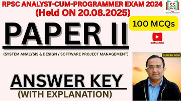 RPSC ACP EXAM 2024 | PAPER II | SAD & SPM | ALL INDIA & STATE EXAMS
