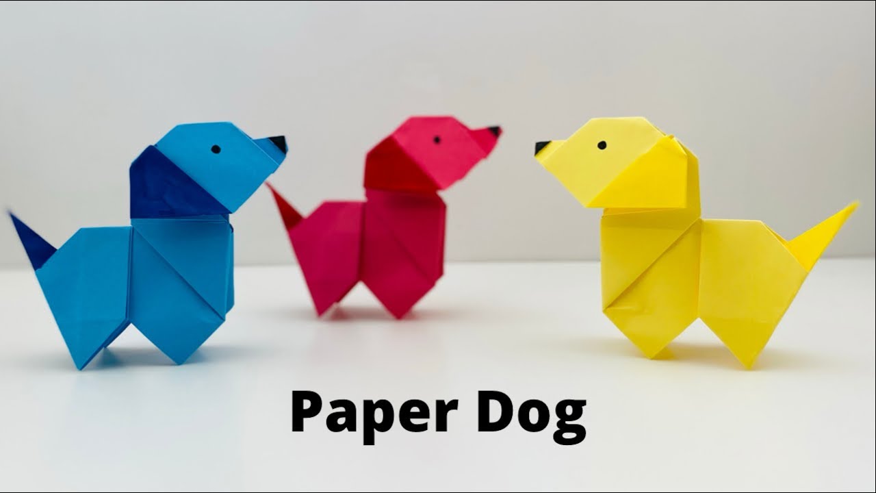 How To Make Easy Paper DOG For Kids / paper craft / Paper Craft Easy