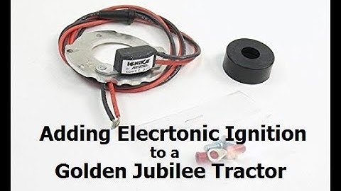 Installing Pertronix electronic ignition on a Jubilee/NAA tractor.