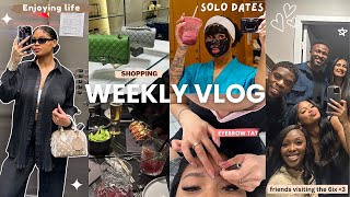 VLOG: ENJOYING LIFE, SOLO DATES, GETTING BROWS DONE + WORKOUT WITH ME
