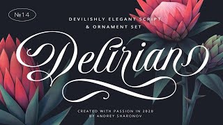 Delirian Script & Ornaments Font Free Download screenshot 5