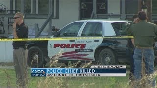 A small town in bell county is mourning the death of their only
full-time police officer and chief.