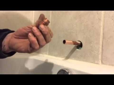 Copper Line To Fit A Tub Spout, How To Connect Bathtub Faucet