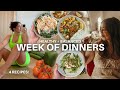 Week of dinner ideas healthy balanced  delicious recipes for 2024  morgan yates