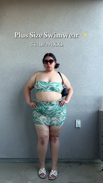 Plus size swimwear I’ll be wearing this summer ✨🤭 TikTok: @alyssamn_ for details! #plussize #size20
